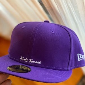 Supreme Reverse BOX LOGO New Era 7-1/4 PURPLE Hat